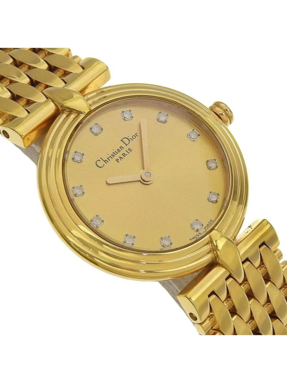 Dior Gold Plated Quartz Analog Display Dial Watch - Picture 3 of 8